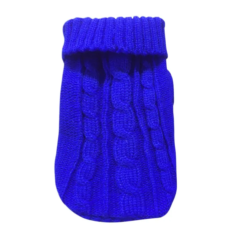 Winter Warm Dog Sweaters Pet Clothes for Small Dogs Soft Woolly Sweater