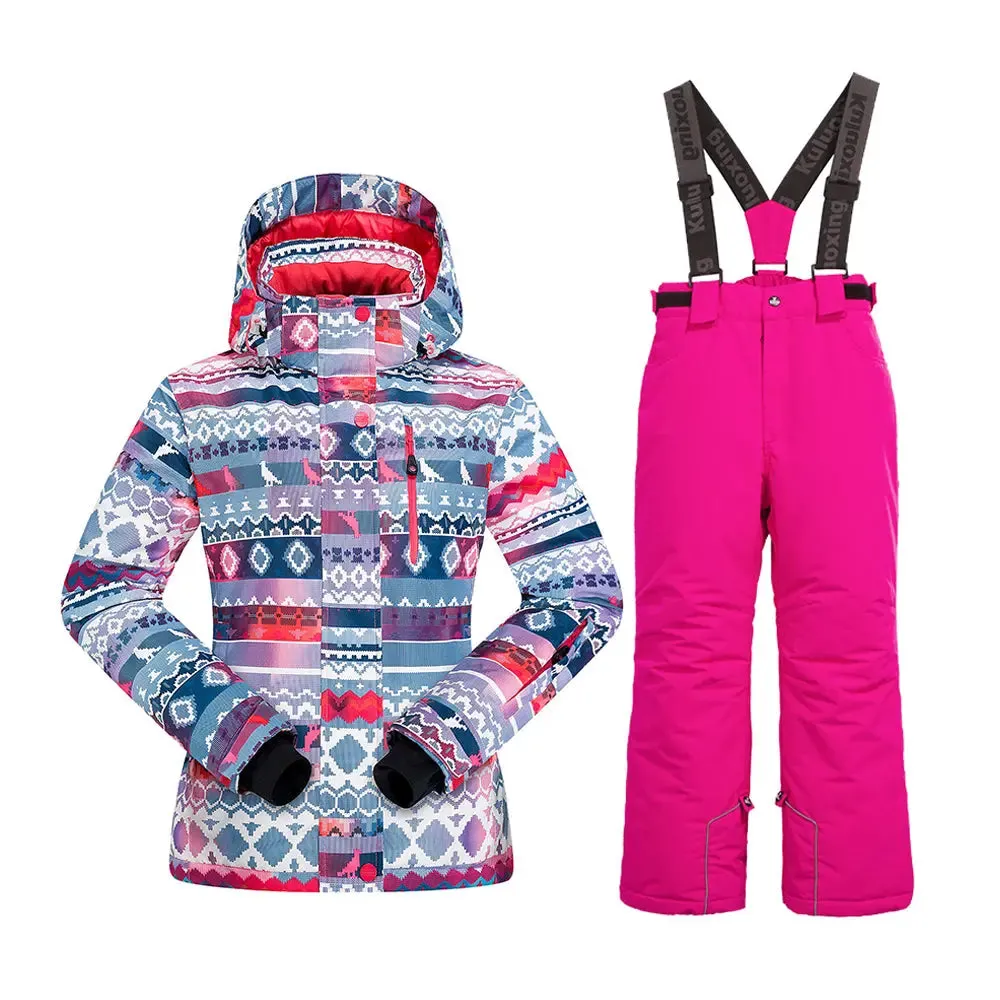 Young Kids Windproof Waterproof Ski Jacket & Pants Set