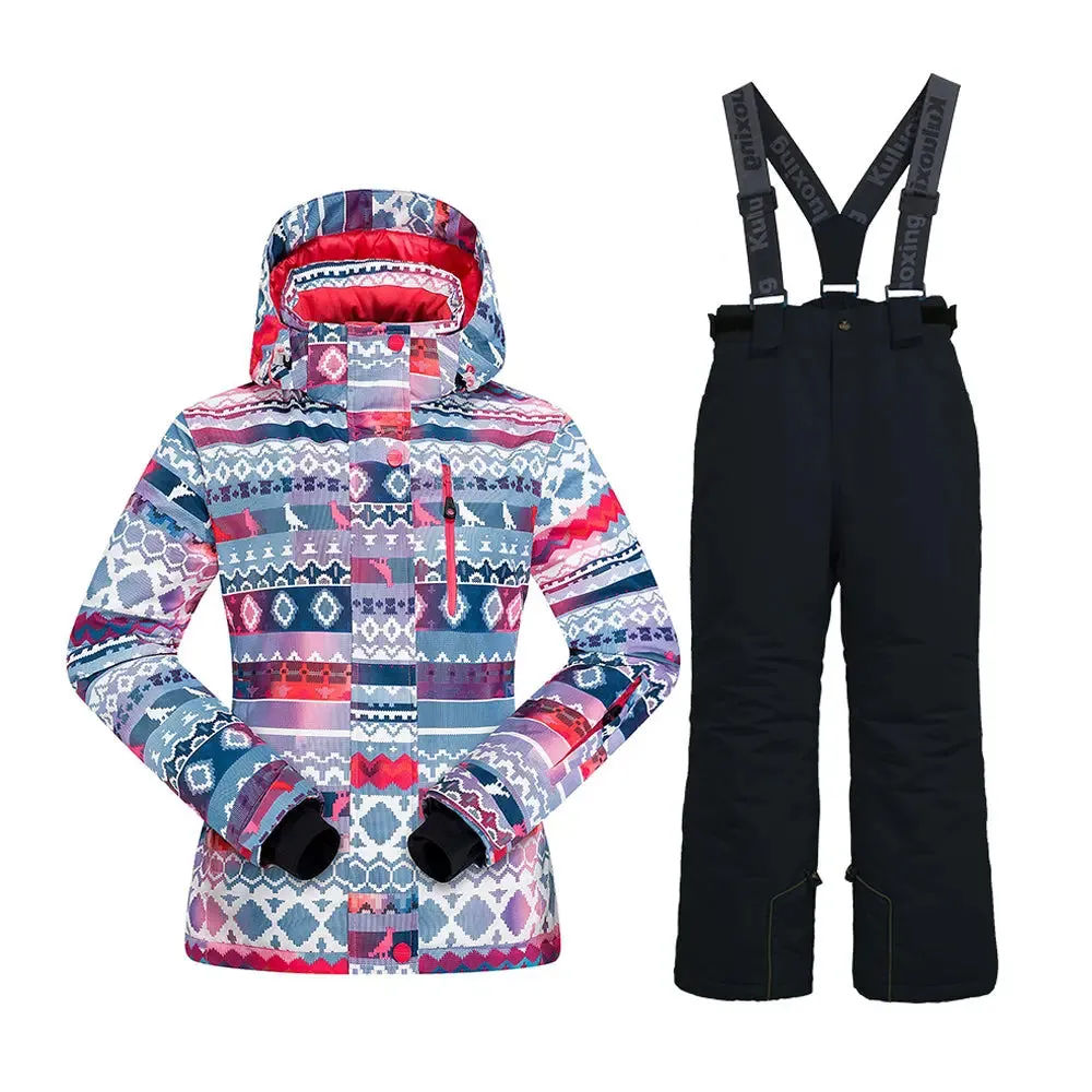 Young Kids Windproof Waterproof Ski Jacket & Pants Set