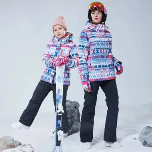 Young Kids Windproof Waterproof Ski Jacket & Pants Set