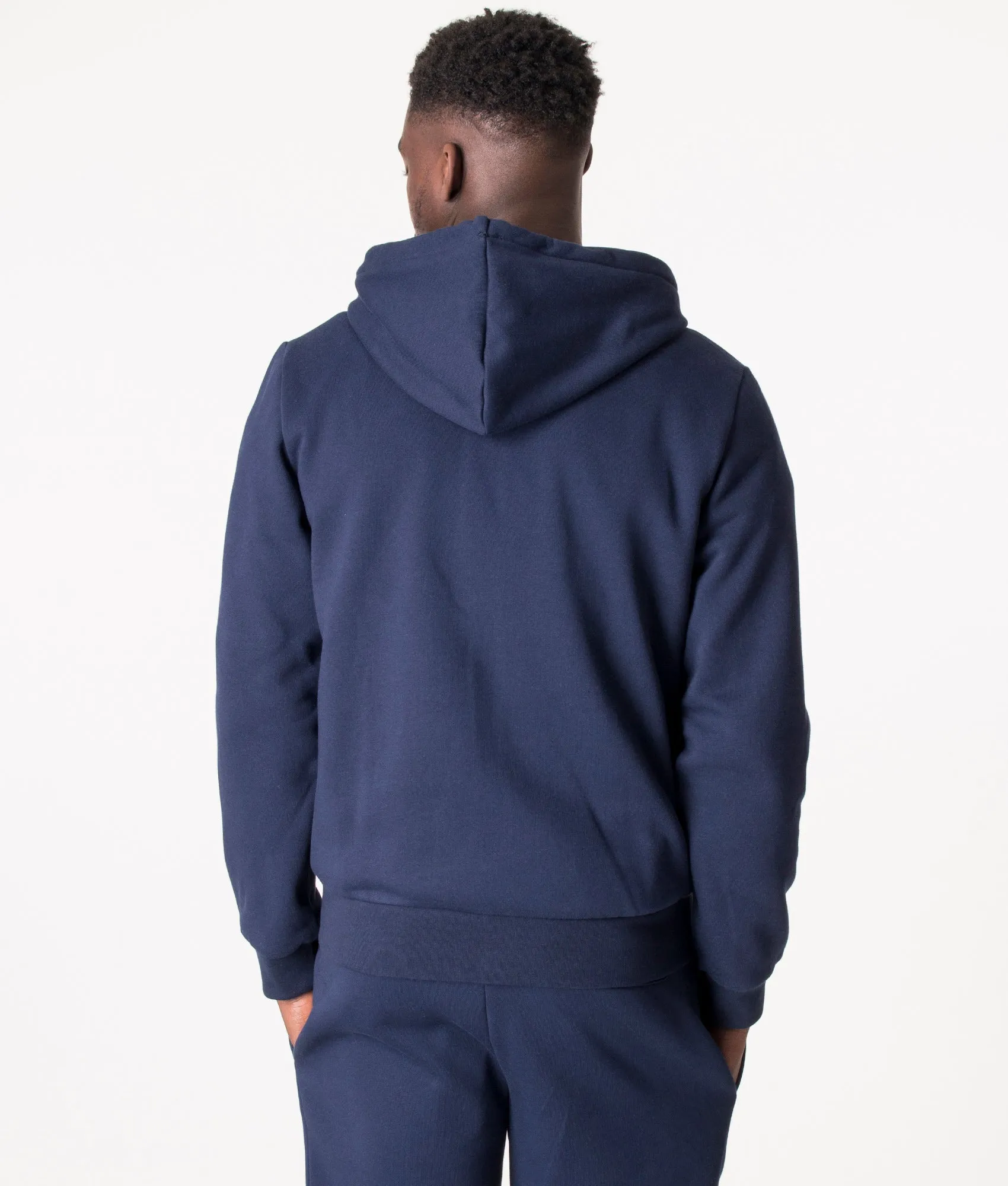 Zip Through Kangaroo Pocket Fleece Hoodie