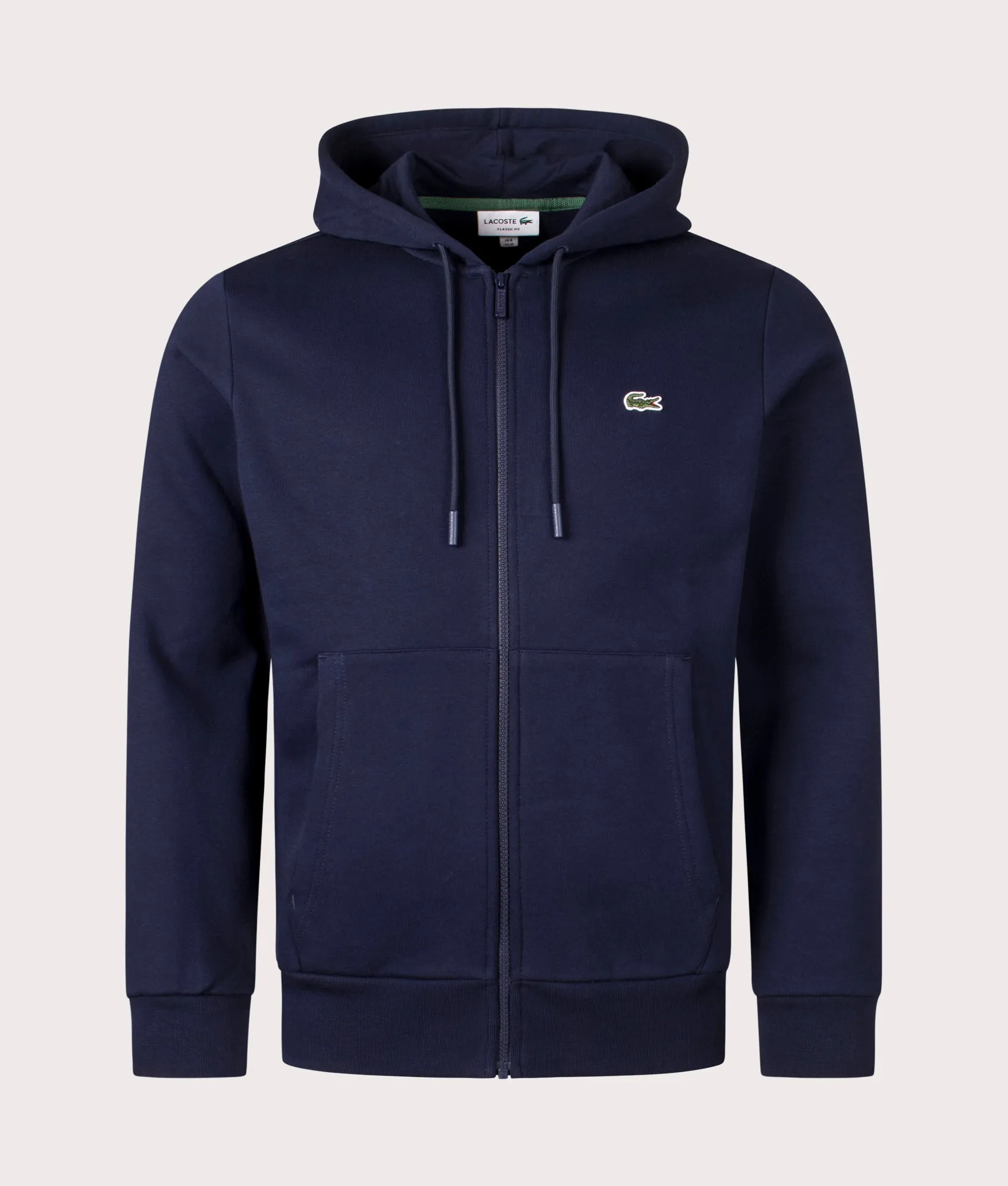 Zip Through Kangaroo Pocket Fleece Hoodie