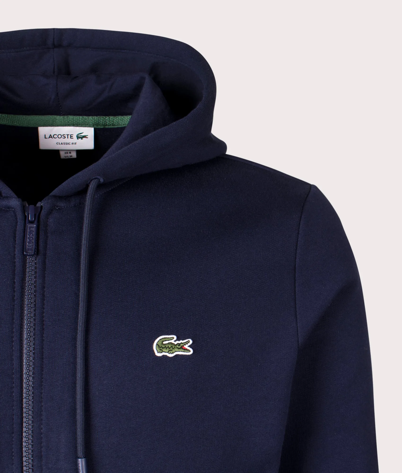 Zip Through Kangaroo Pocket Fleece Hoodie